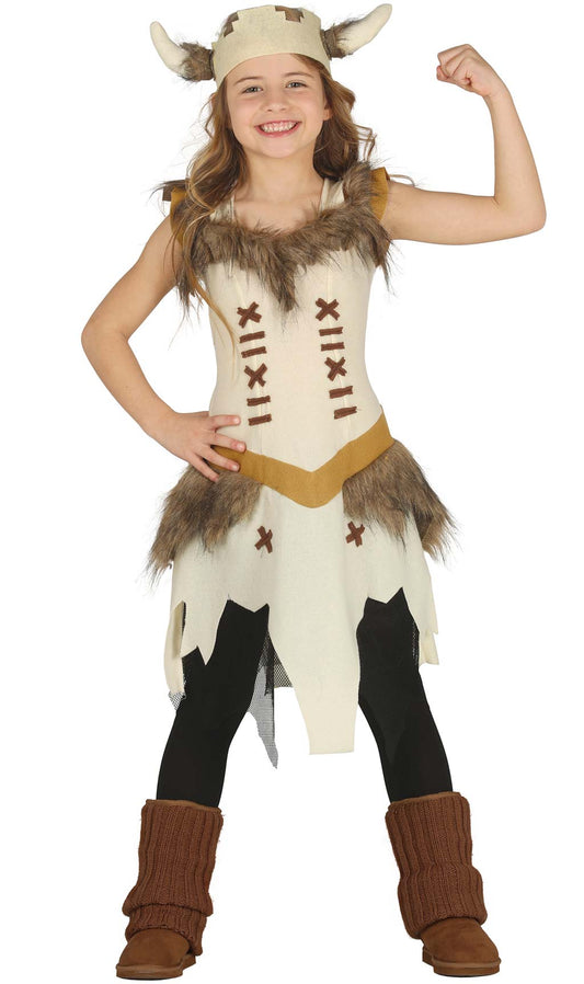 Disfraz de Vikinga Nórdica para niña I Don Disfraz