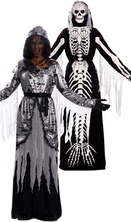 Disfraz Doble de Muerte y Sirena Esqueleto mujer I Don Disfraz