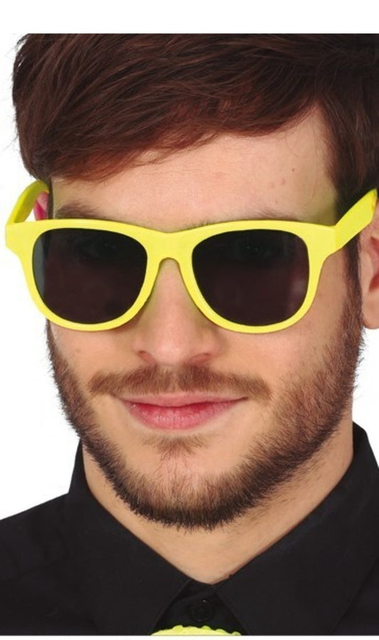 Gelbe Neon Brille