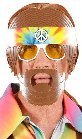 Hippie Brille mit Bart