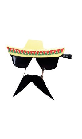 Brille mit mexikanischem Schnurrbart