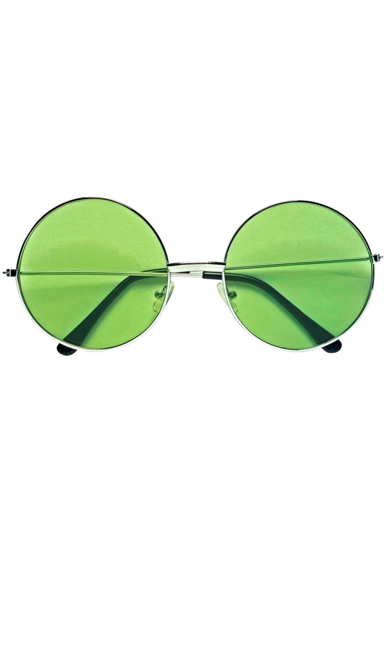 Große grüne runde Brille