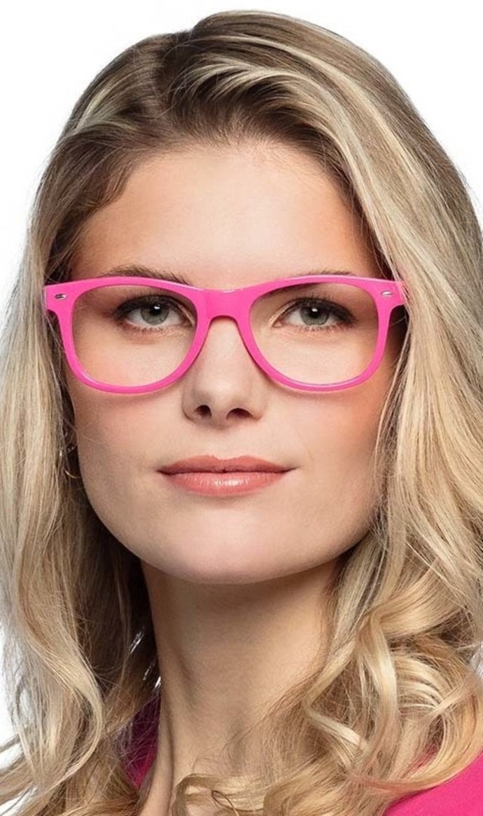 Party-Brille Neon Rosa