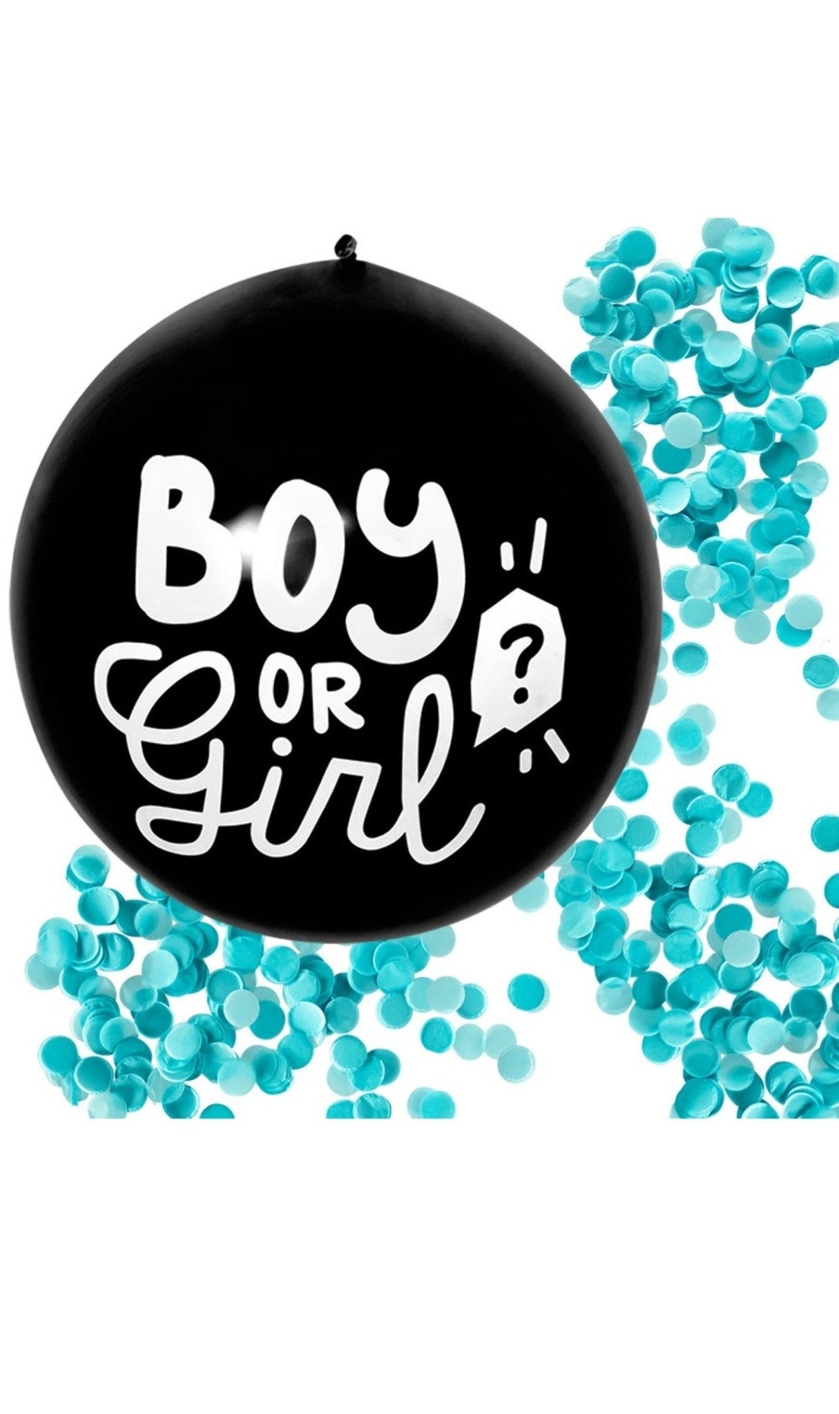 Konfettiballon Gender Reveal Baby Blau