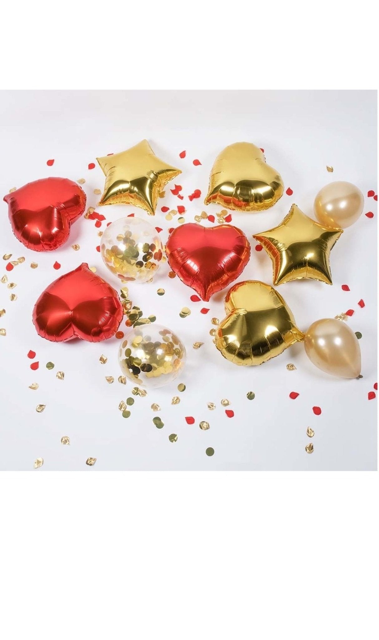 Goldherz Folienballon