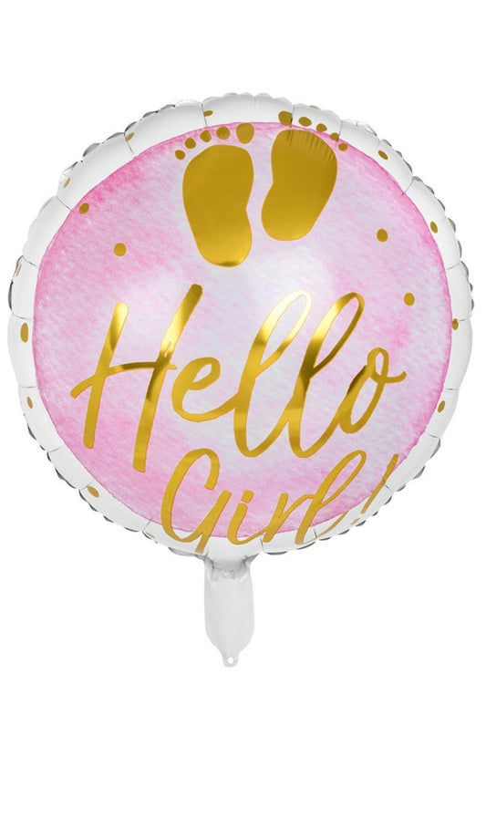 Rosa Folienballon für Baby Mädchen