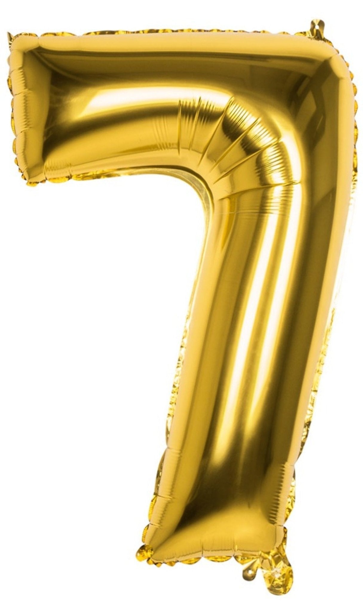 Lufballon Gold Zahl 7, 86 cm