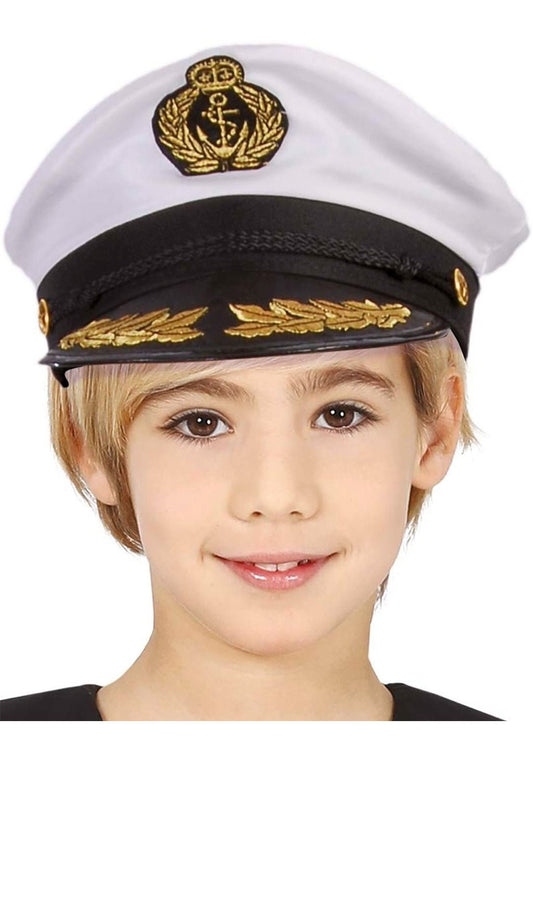 Marine Kapitän-Mütze für Kinder