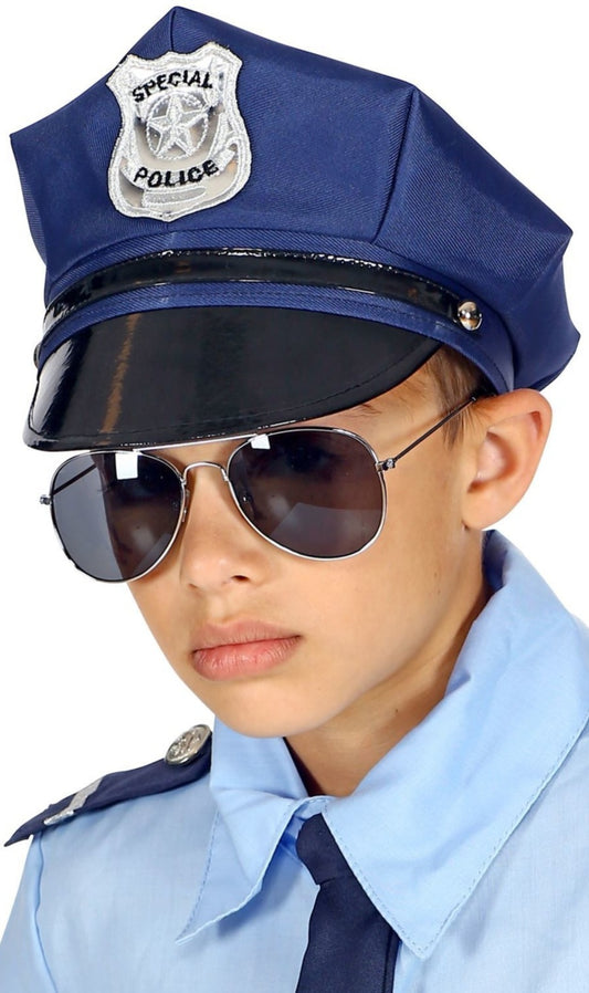 Polizei Mütze Blau für Kinder