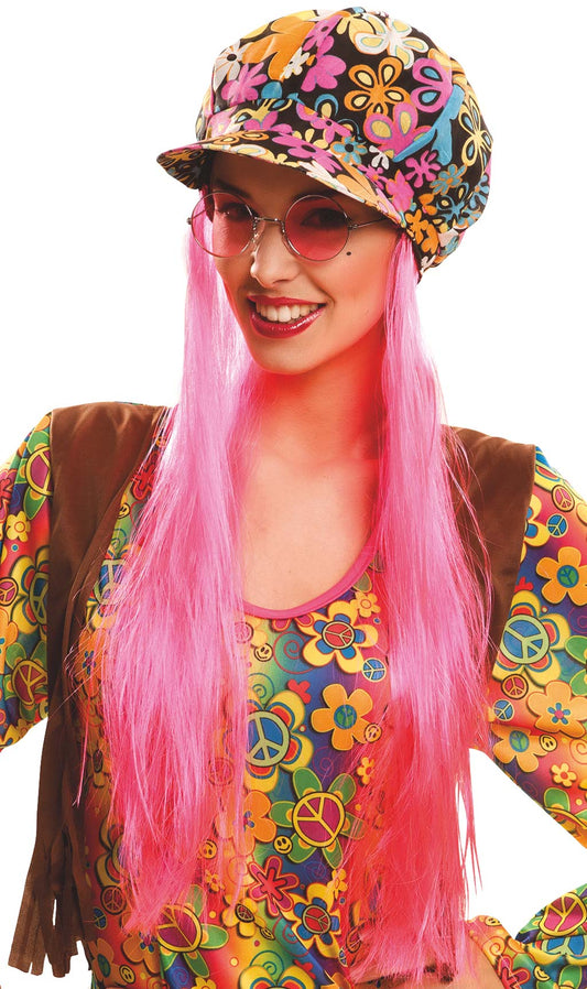 Hippie-Mütze mit Haaren