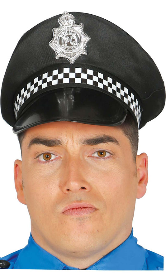Farbige Polizeiwachtmeister-Kappe