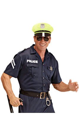 Farbige Polizeikappe