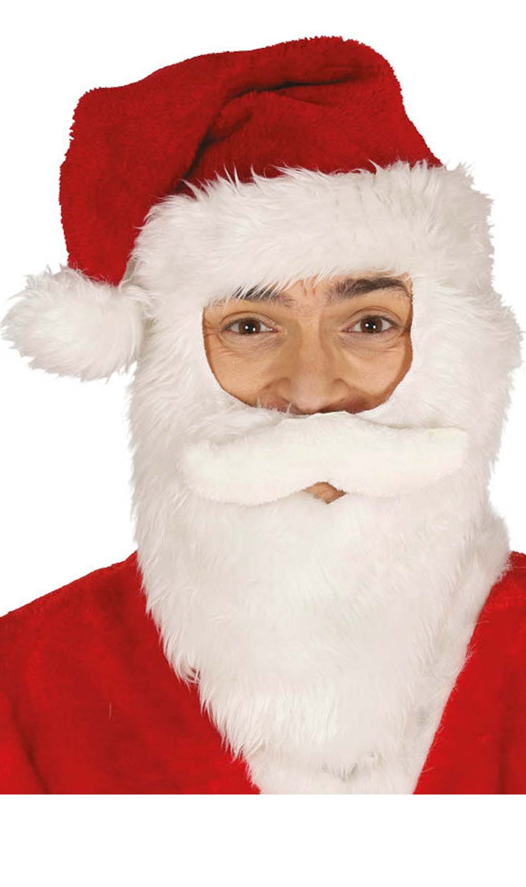 Weihnachtsmann Mütze mit Bart
