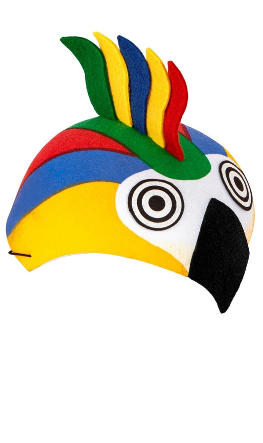 Mehrfarbiger Papageienhut