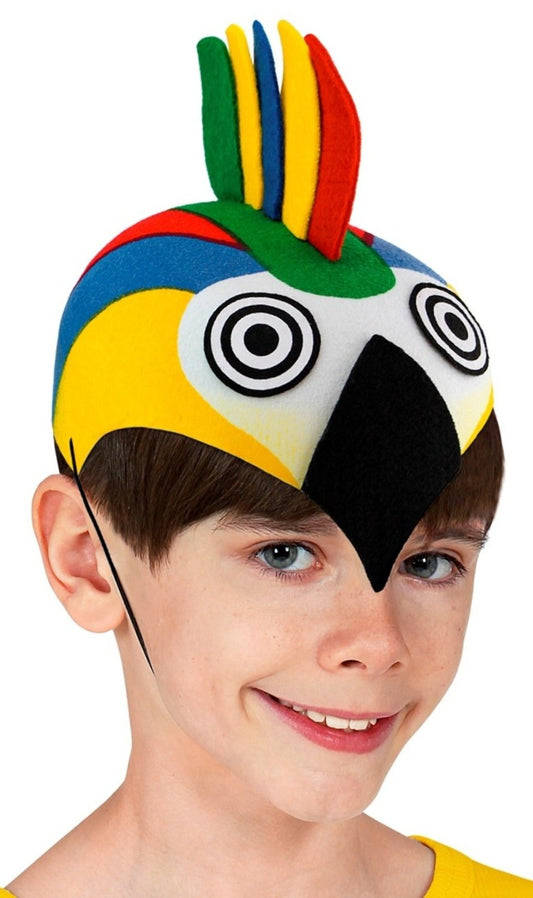 Mehrfarbiger Papageienhut