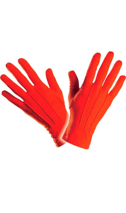 Kurze Handschuhe Rot