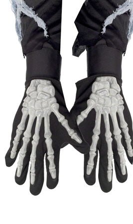 Skelett-Handschuhe mit Relief