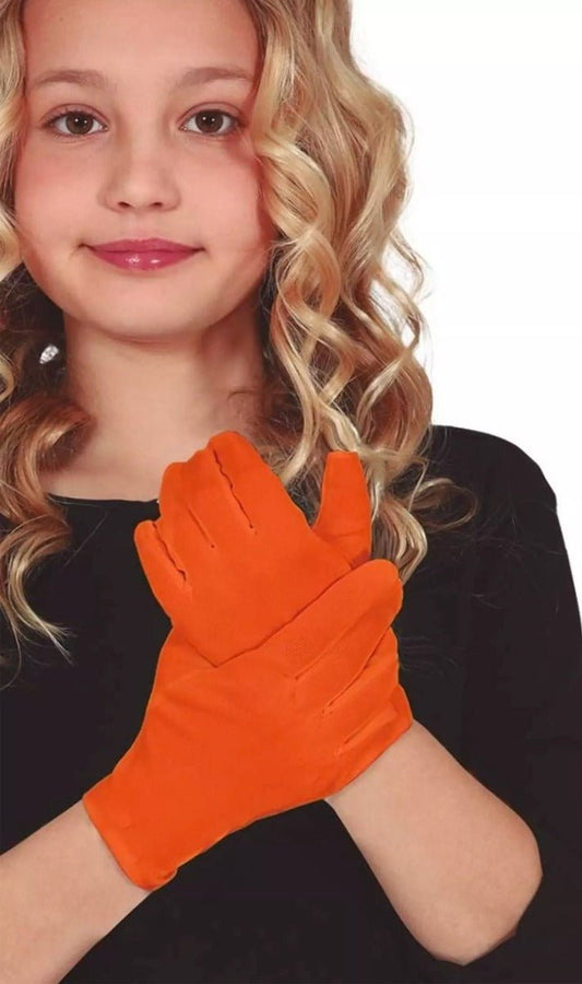 Handschuhe Eco orange für Kinder