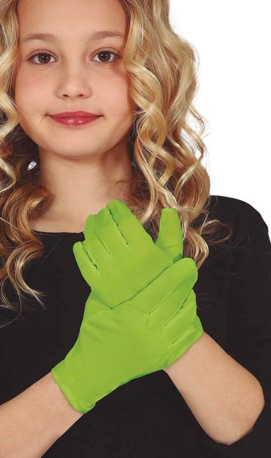 Handschuhe Eco hellgrün für Kinder