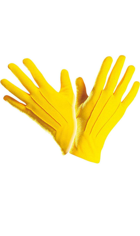 Kurze Handschuhe Gelb