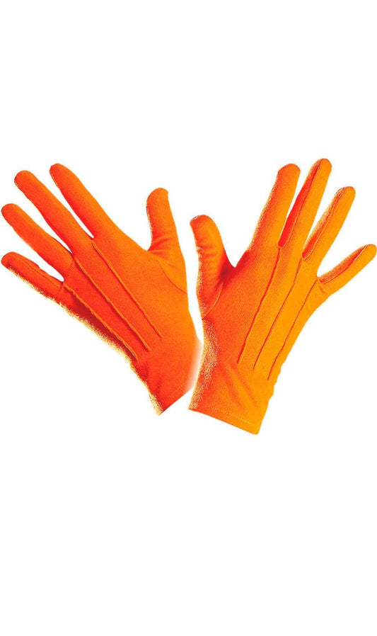 Kurze Handschuhe Orange