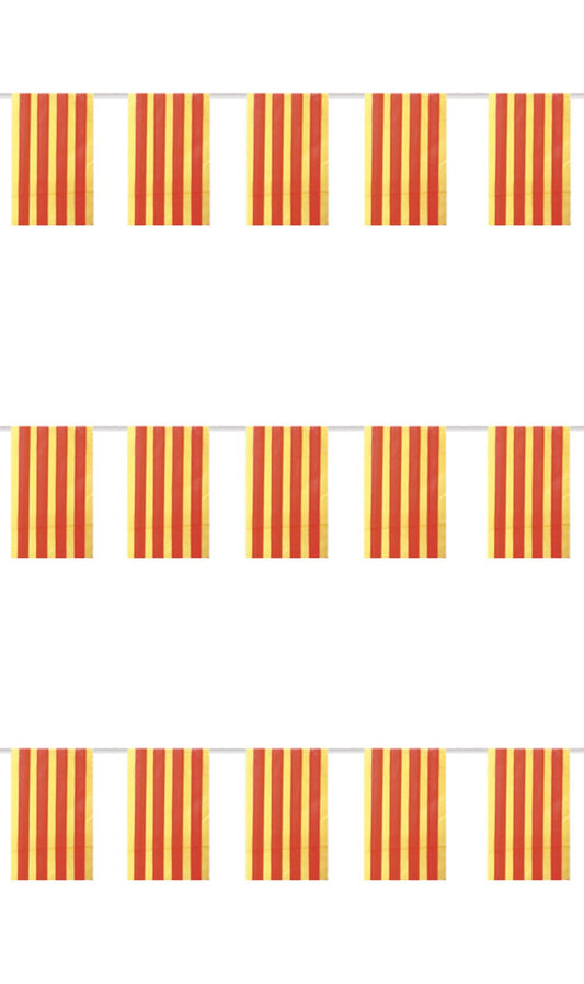 Flaggen Girlande Katalonien
