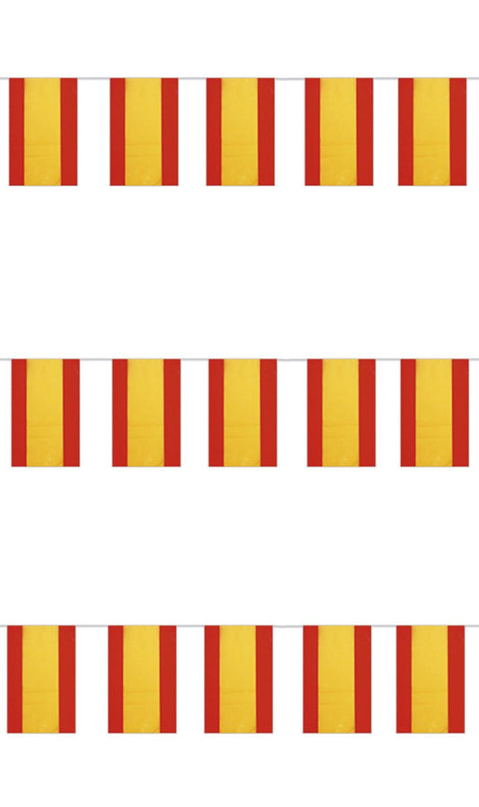Flaggen Girlande Spanien Plastik
