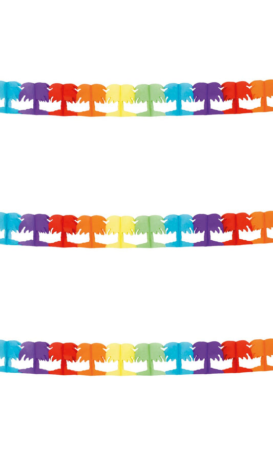 Girlande Palmen bunt