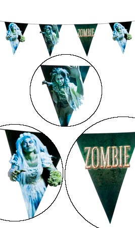 Halloween-Zombie-Girlande