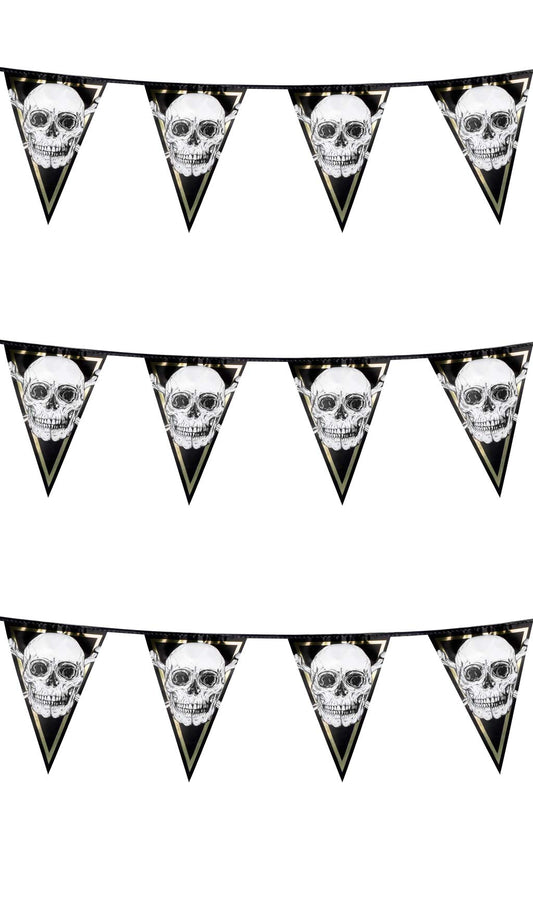 Girlande Pirat Totenkopf