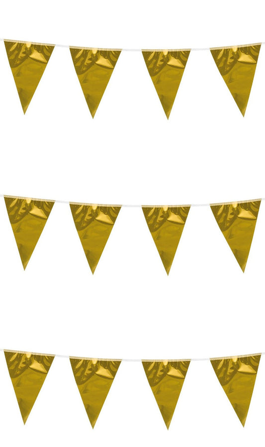 Dreieck Girlande Golden