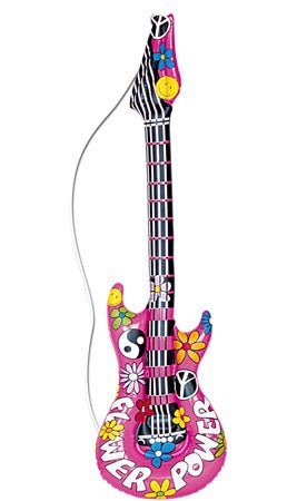 Gitarre Hippie Flower Aufblasbar