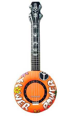 Aufblasbare Hippie-Gitarre