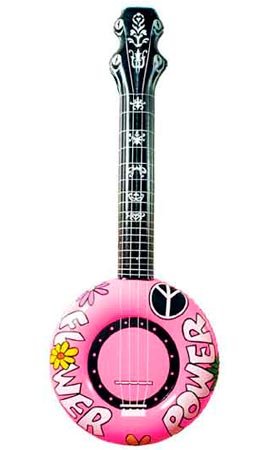 Aufblasbare Hippie-Gitarre