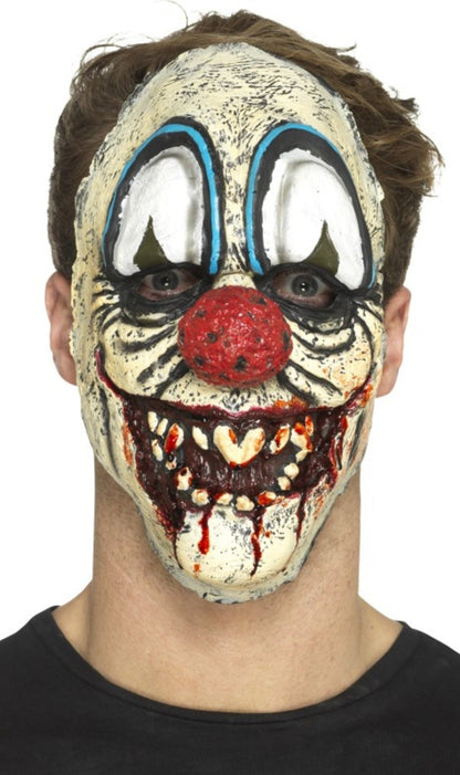 Blutige Clown Maske aus Schaumlatex