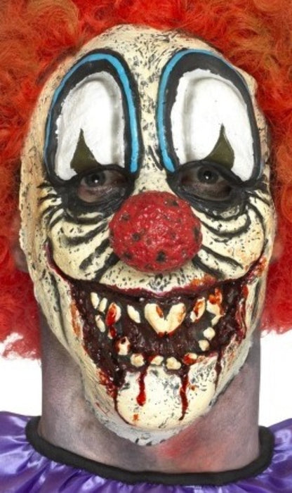 Blutige Clown Maske aus Schaumlatex