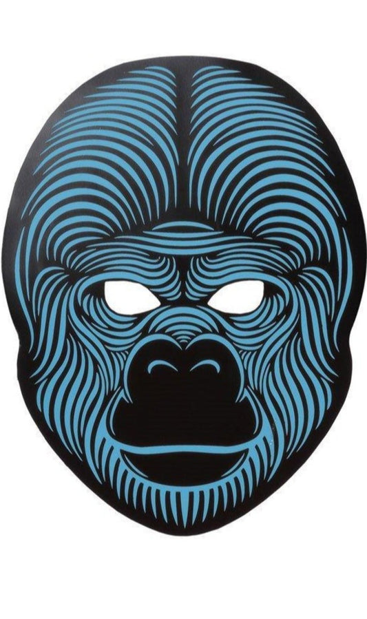 Gorilla LED Maske Klang Reaktiv