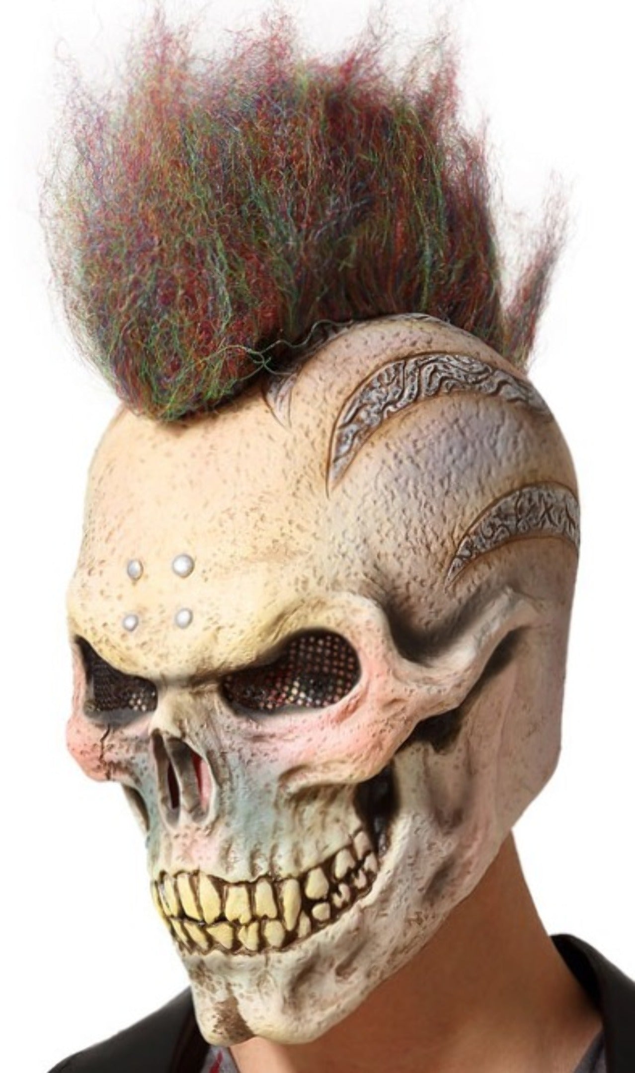 Crest Skull Latex Maske