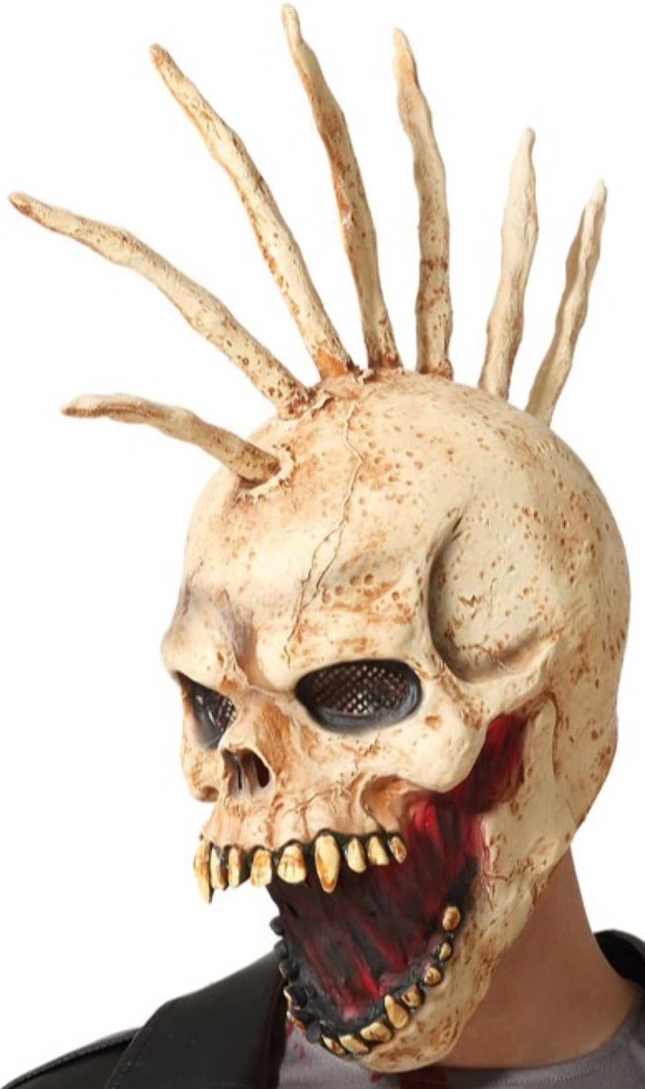 Totenschädel Punk Rock Maske aus Latex
