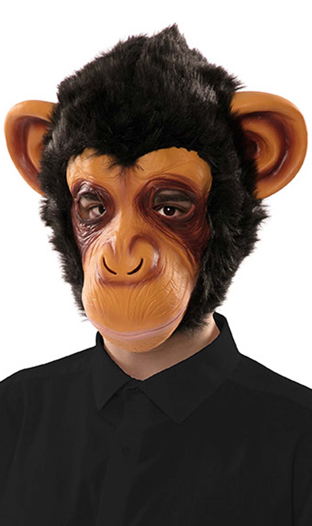Traurige Schimpanse Maske aus Latex
