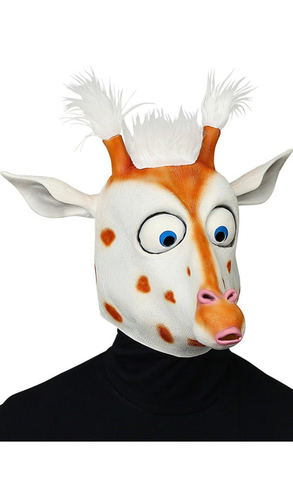 Lustige Giraffe Maske aus Latex