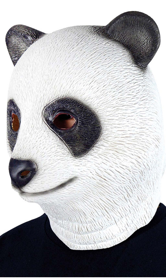 Pandabär Maske aus Latex