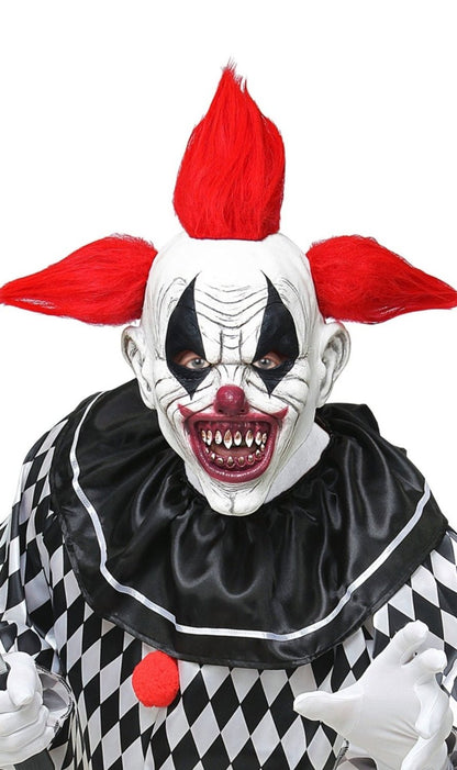 Schreckliche Clown Maske aus Latex