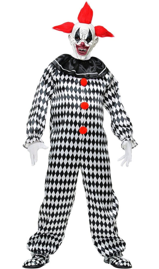 Schreckliche Clown Maske aus Latex