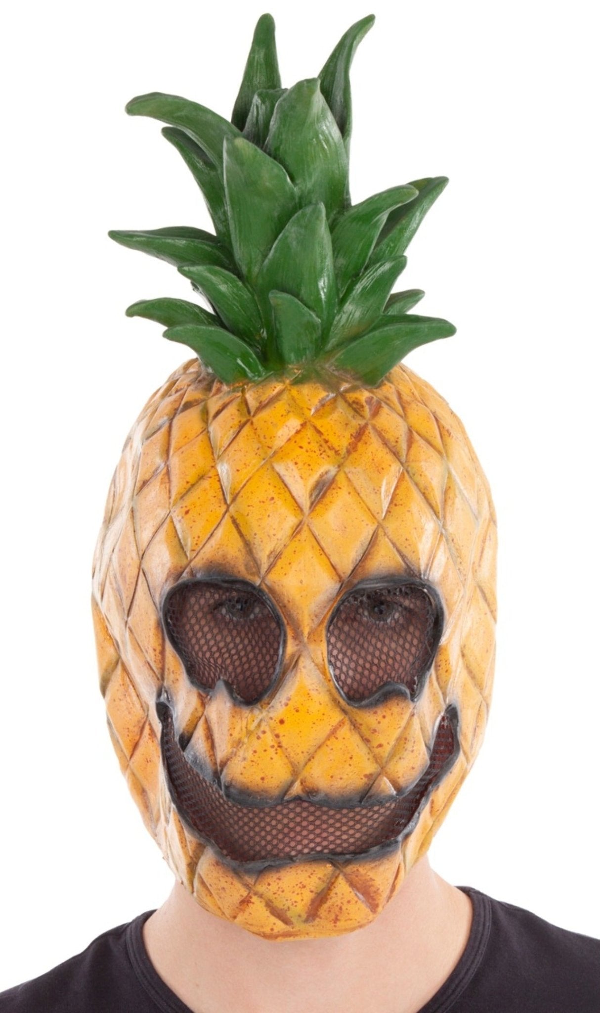 Unheimliche Ananas Maske aus Latex