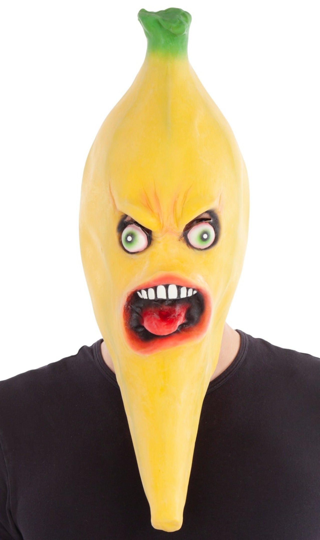 Unheimliche Bananen Maske aus Latex