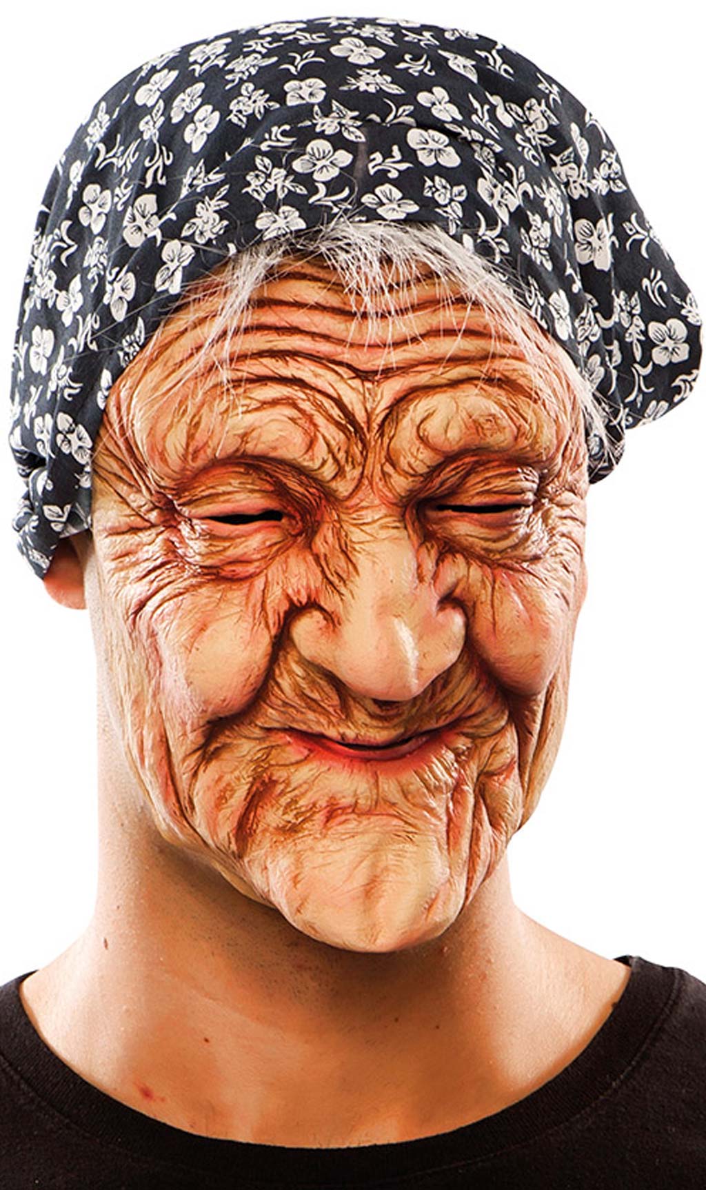 Altersschwache Frau Maske aus Latex