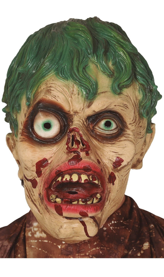 Gruselige Zombie Maske aus Latex