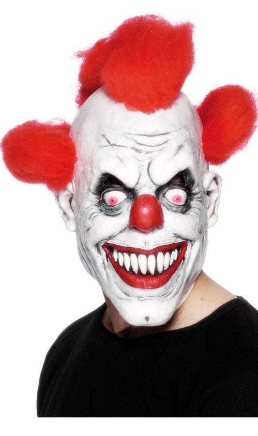 Erschreckende Clown Maske aus Latex