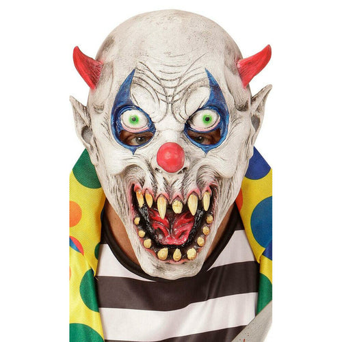Teuflischer Clown Latex Maske für Kinder